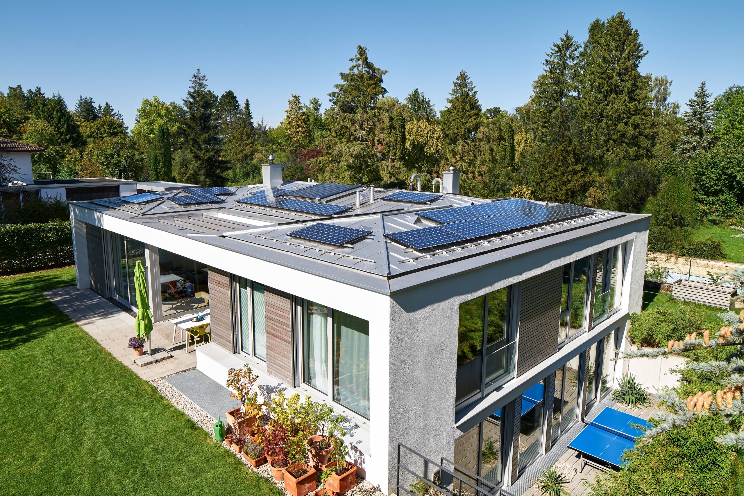 Panneau Solaire SUNPOWER sur toit plat