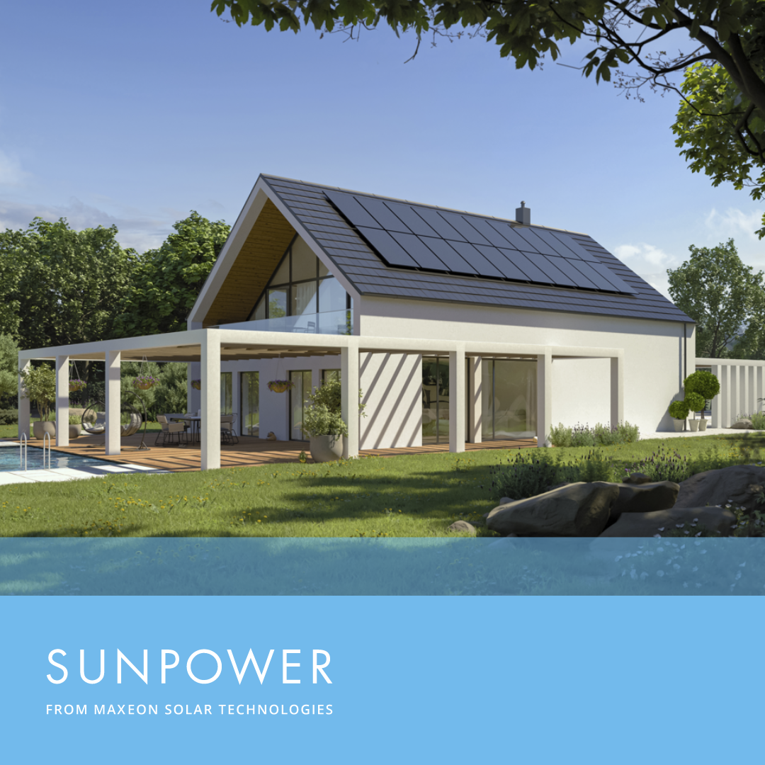 Image SUNPOWER avec slogan bleu ciel