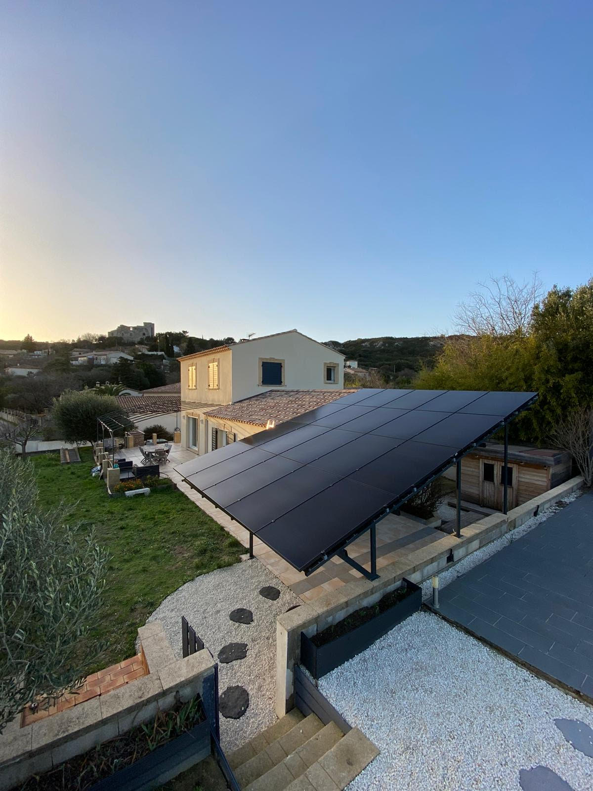 Installation panneaux solaires Ledenon
